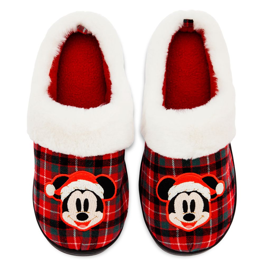 Mickey Mouse Holiday Slippers for Adults Official shopDisney