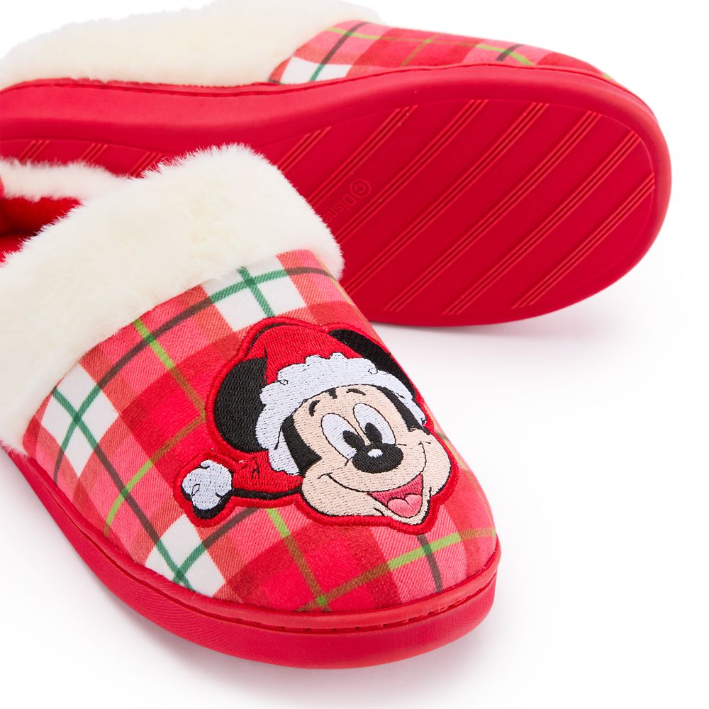 Mickey Mouse Holiday Slippers for Adults