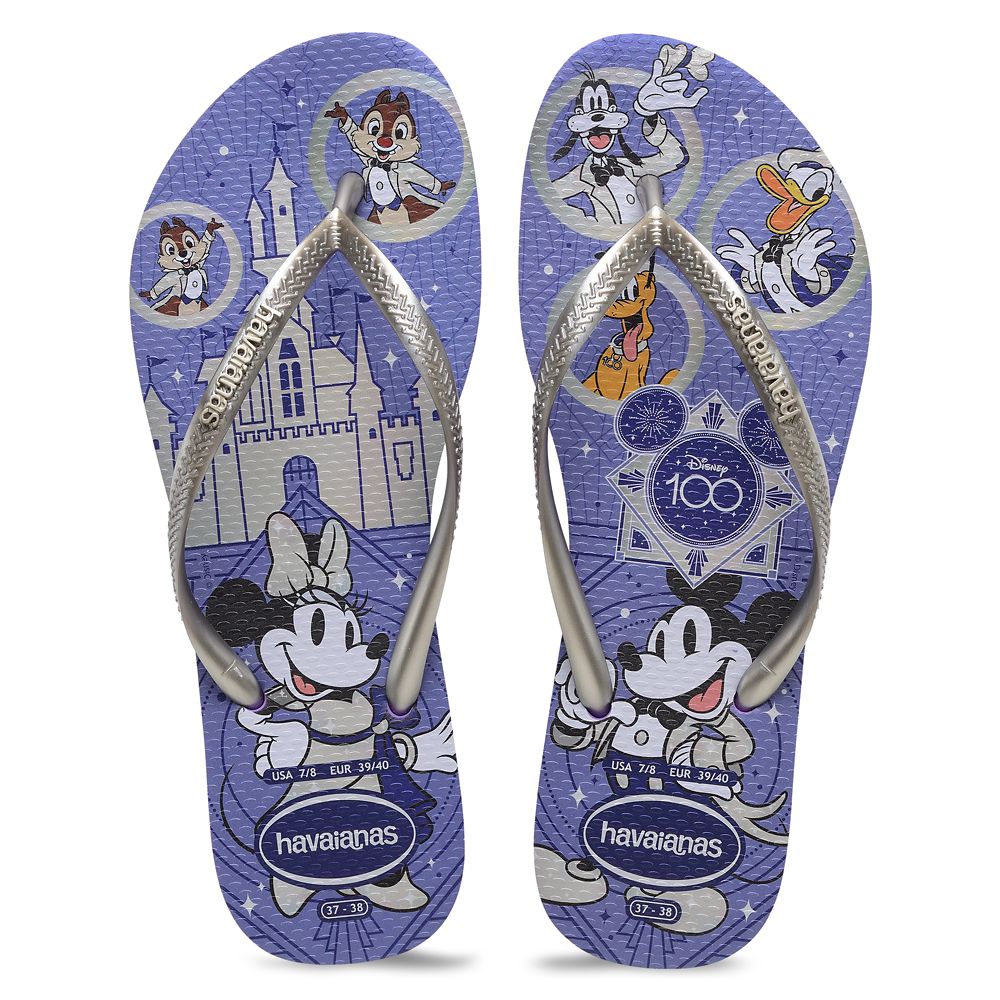 Disney flip flops womens online