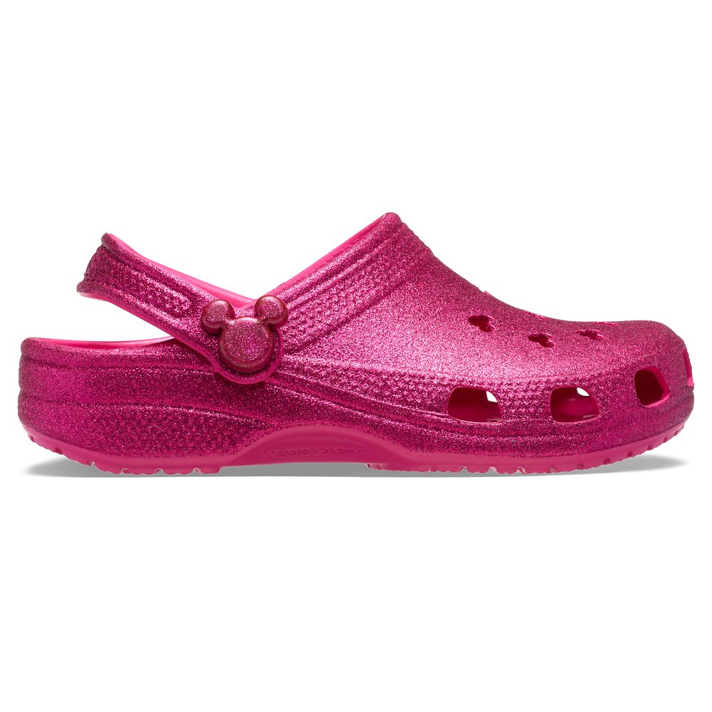 Mickey Mouse Icon Clogs for Adults by Crocs - Pink Glitter