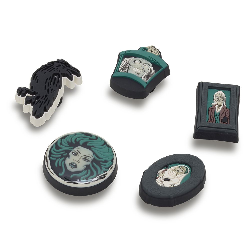 The Haunted Mansion Glow-in-the-Dark Jibbitz Set by Crocs