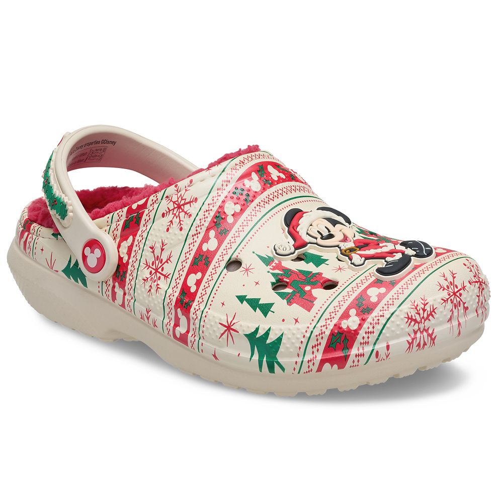 Santa Mickey Mouse Fair Isle Holiday Clogs for Adults by Crocs