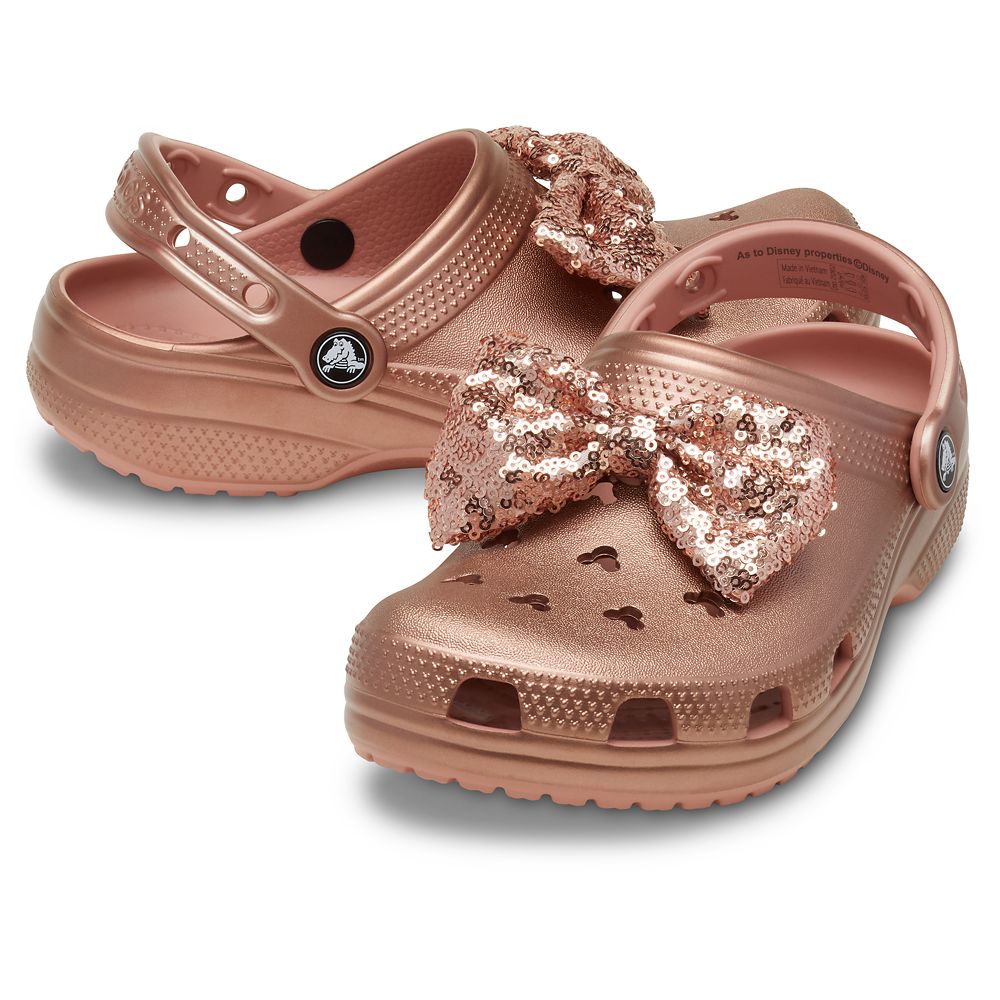 Minnie Mouse Clogs for Adults by Crocs &ndash; Rose Gold