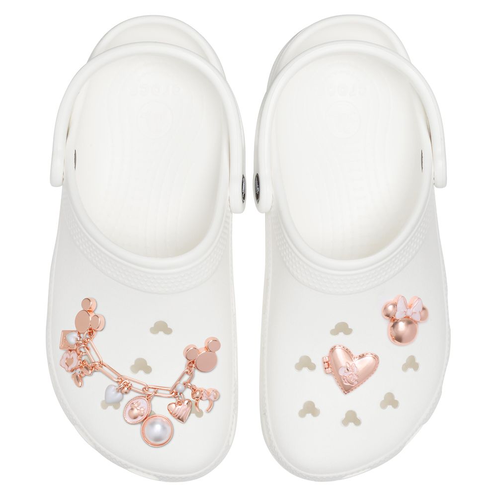 Mickey and Minnie Mouse Jibbitz Set by Crocs &ndash; Rosegold