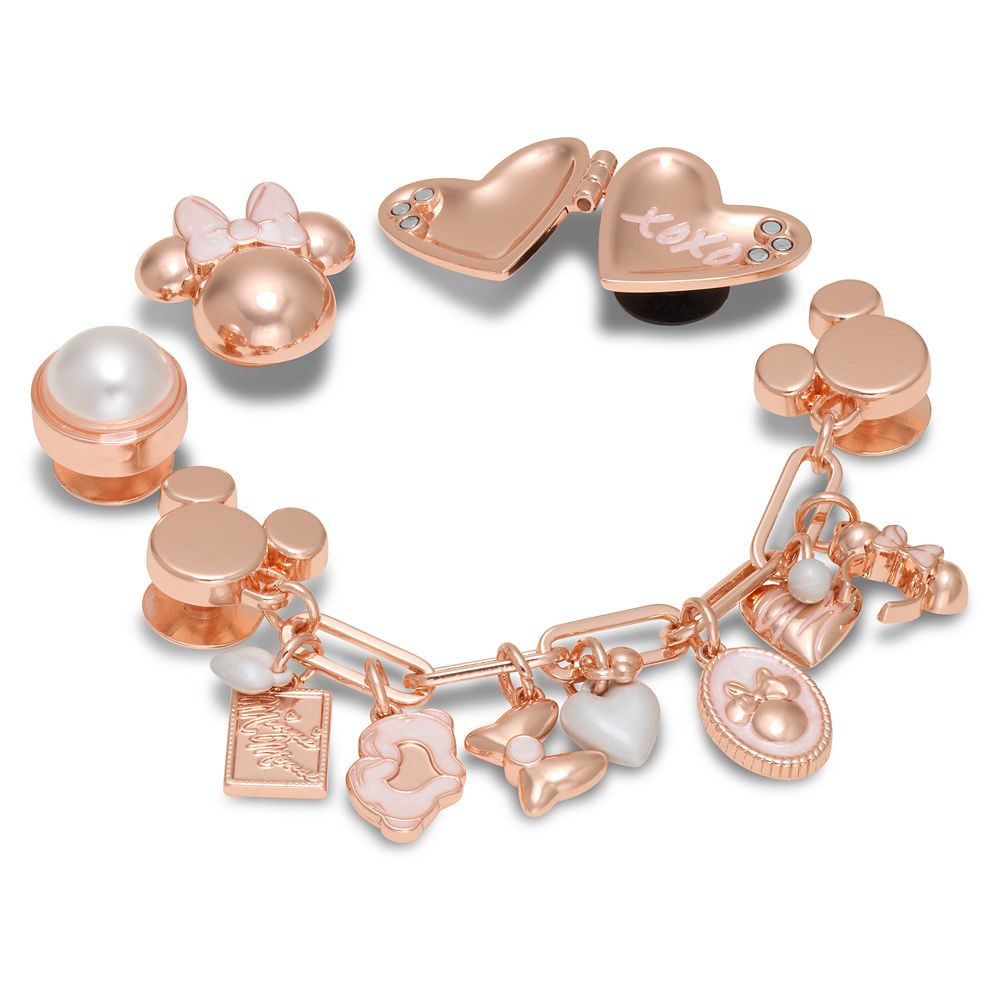 Mickey and Minnie Mouse Jibbitz Set by Crocs &ndash; Rosegold