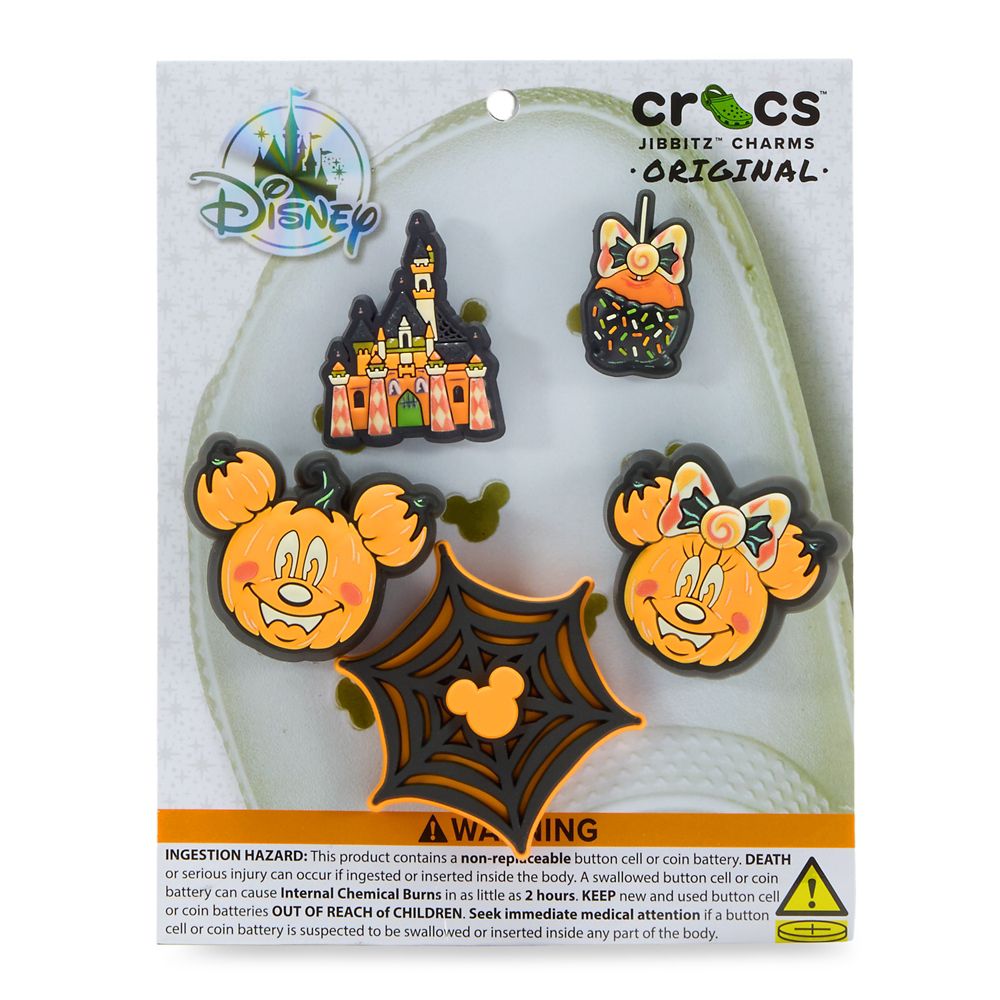 Mickey and Minnie Mouse Halloween Light-Up Jibbitz Set by Crocs