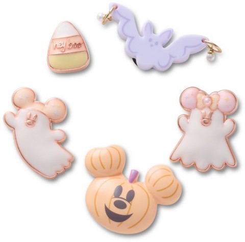 Обувь Crocs Mickey and Minnie Mouse Cutie Ghost Halloween Jibbitz Set by