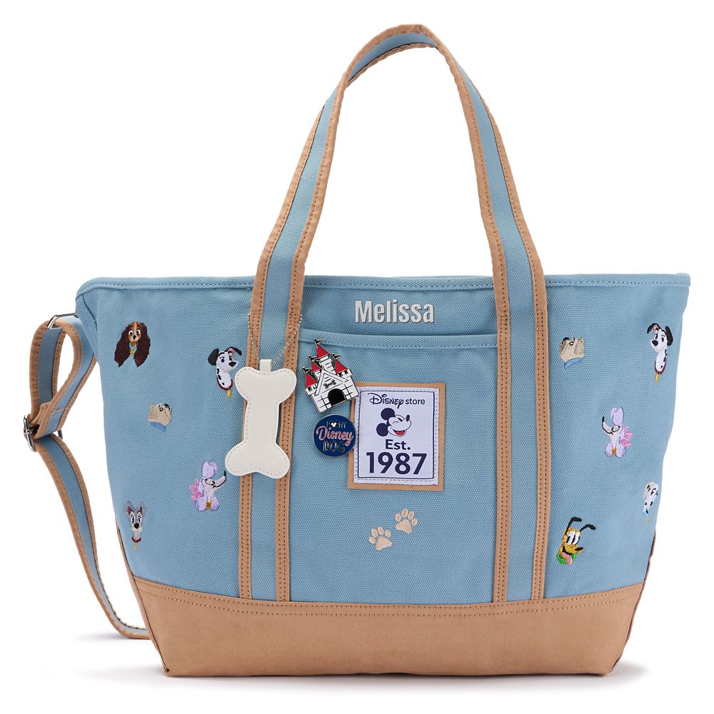 Disney Dogs Disney Store Est. 1987 Canvas Tote  Large  Personalized  Exclusive