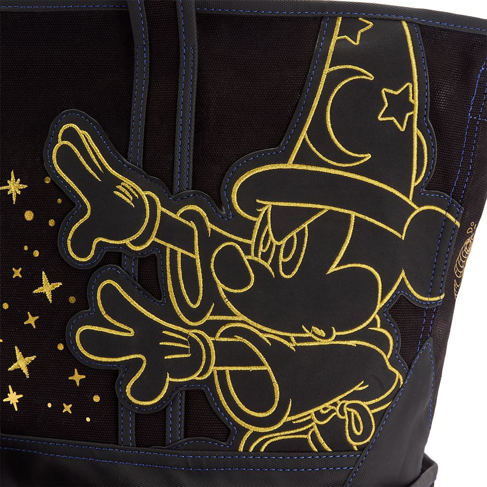 Sorcerer Mickey Mouse Disney Store Est. 1987 Canvas Tote &ndash; Large &ndash; Fantasia &ndash; Exclusive