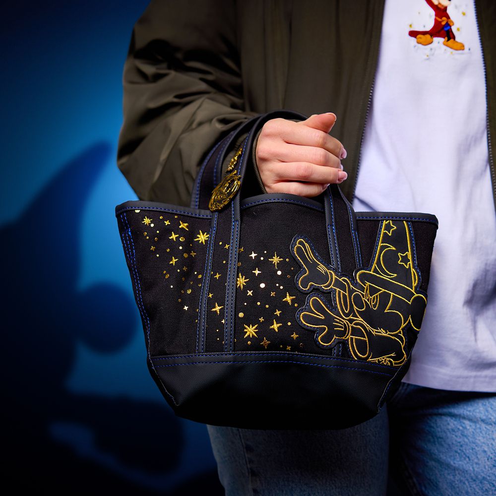 Sorcerer Mickey Mouse Disney Store Est. 1987 Canvas Tote &ndash; Mini &ndash; Fantasia &ndash; Exclusive
