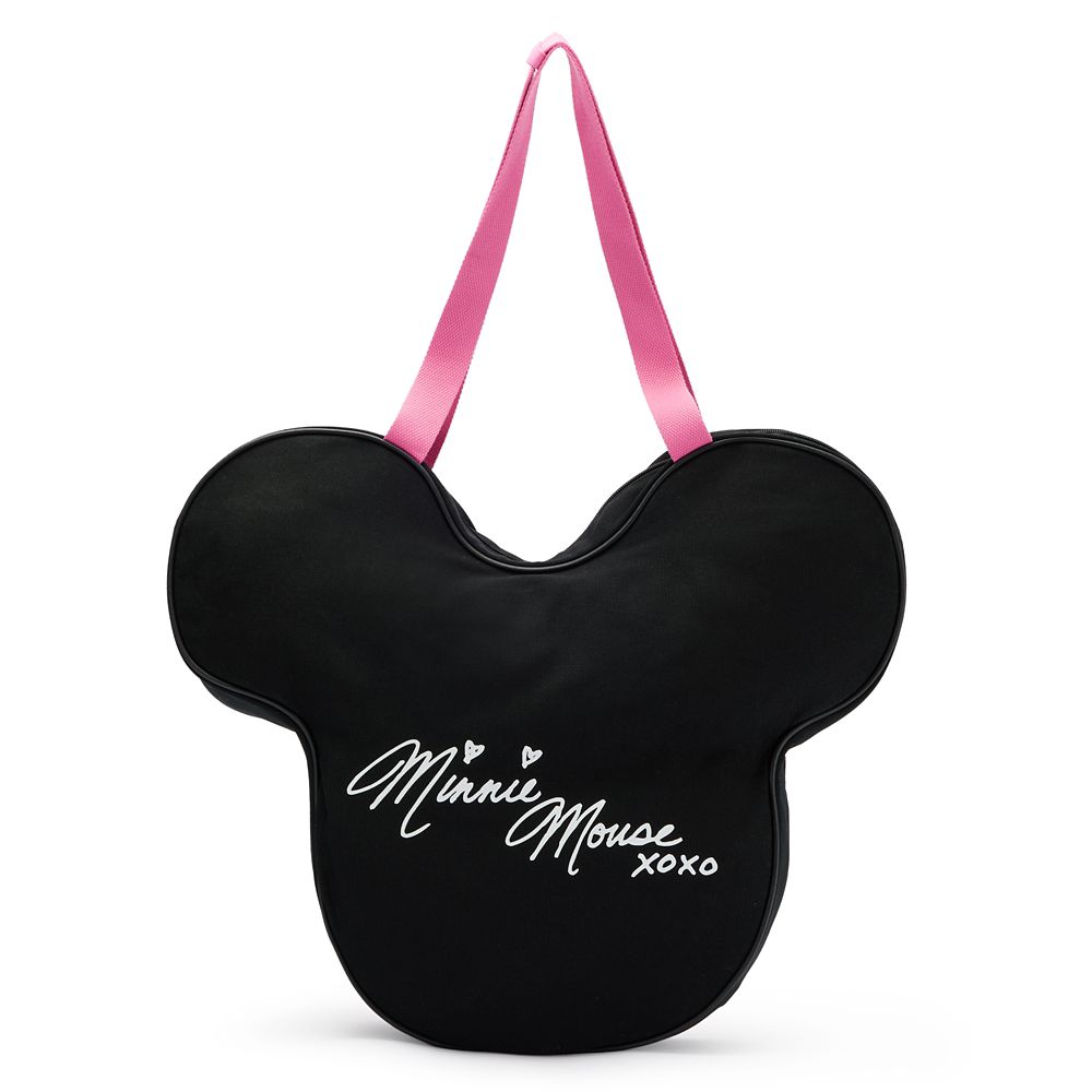 Minnie Mouse Big Face Hearts Canvas Tote