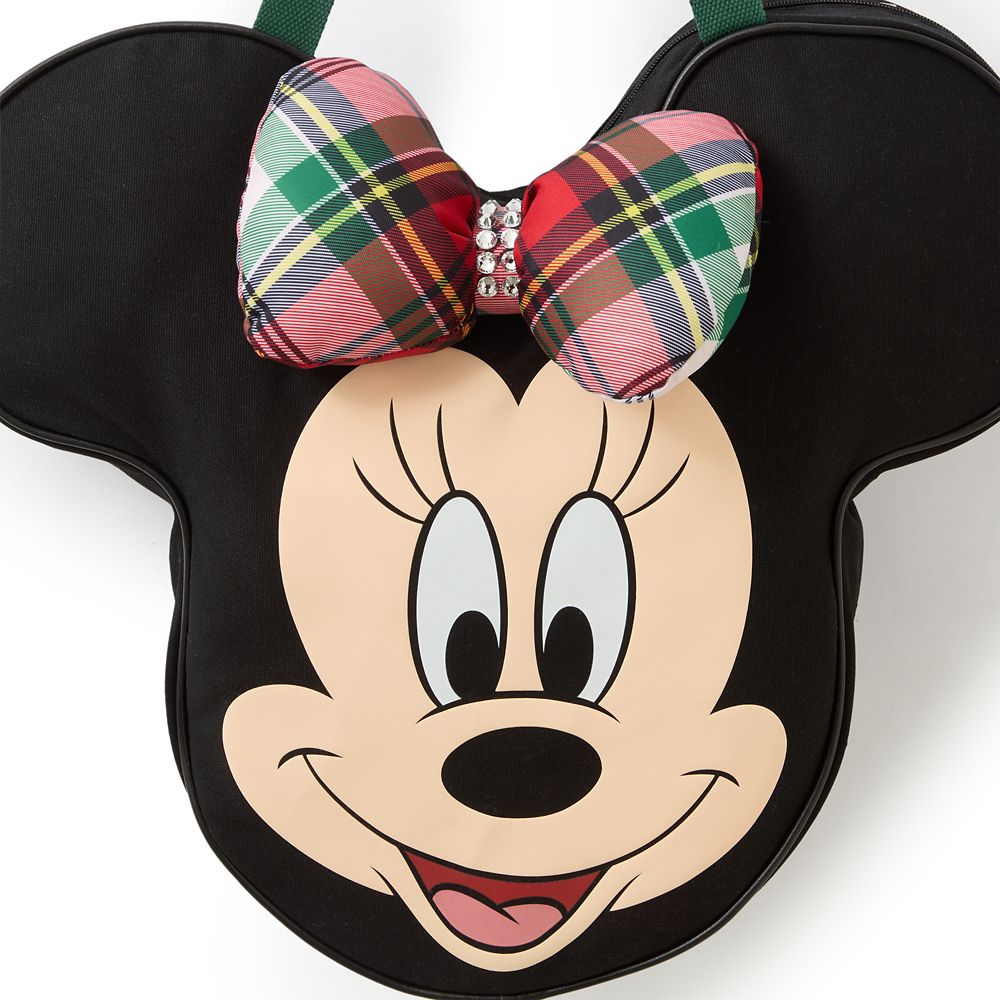 Minnie Mouse Big Face Holiday Canvas Tote