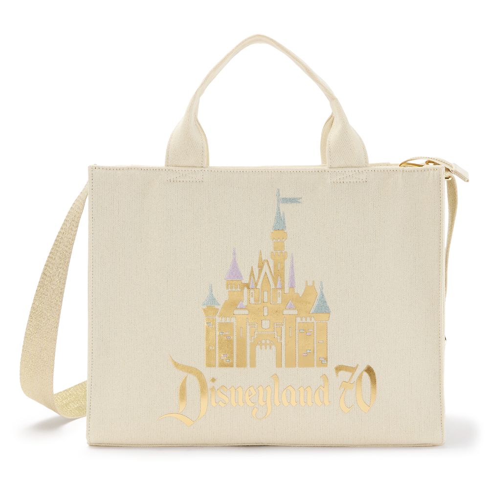 Sleeping Beauty Castle Woven Tote  Disneyland 70th Anniversary