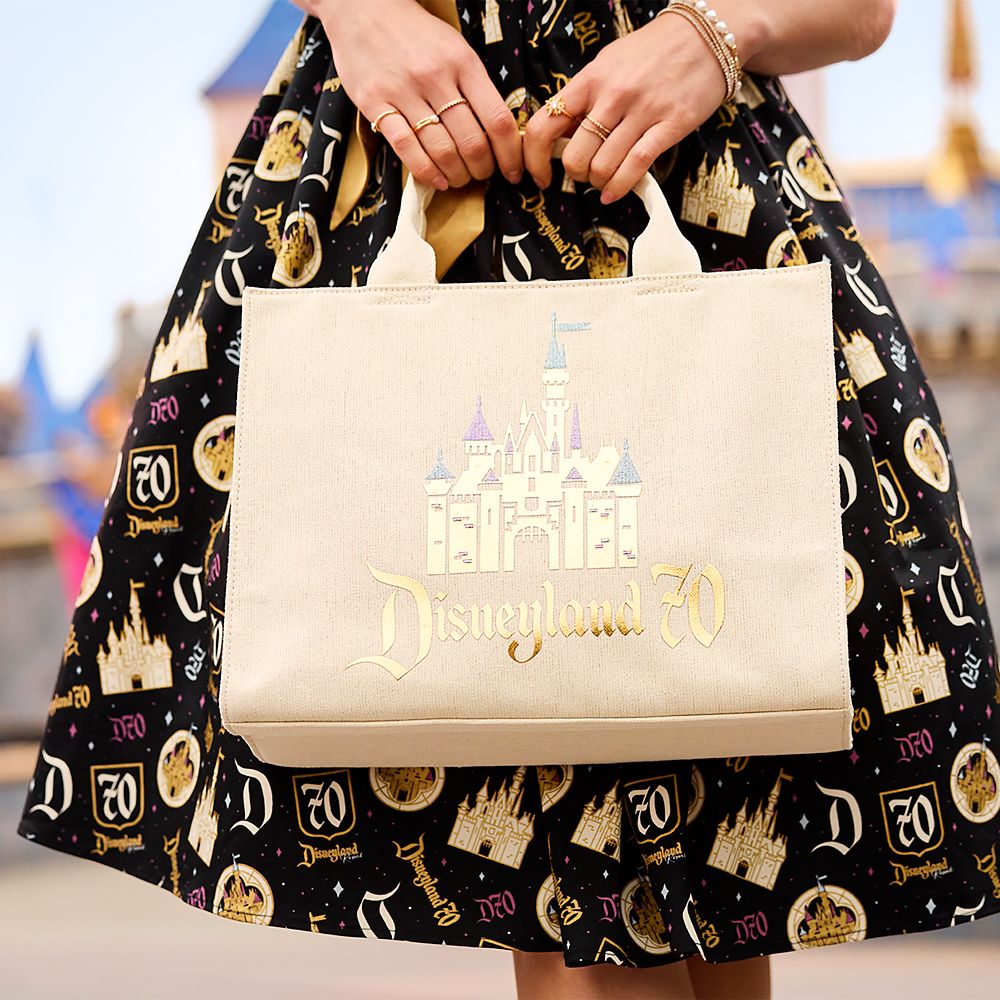 Sleeping Beauty Castle Woven Tote - Disneyland 70th Anniversary