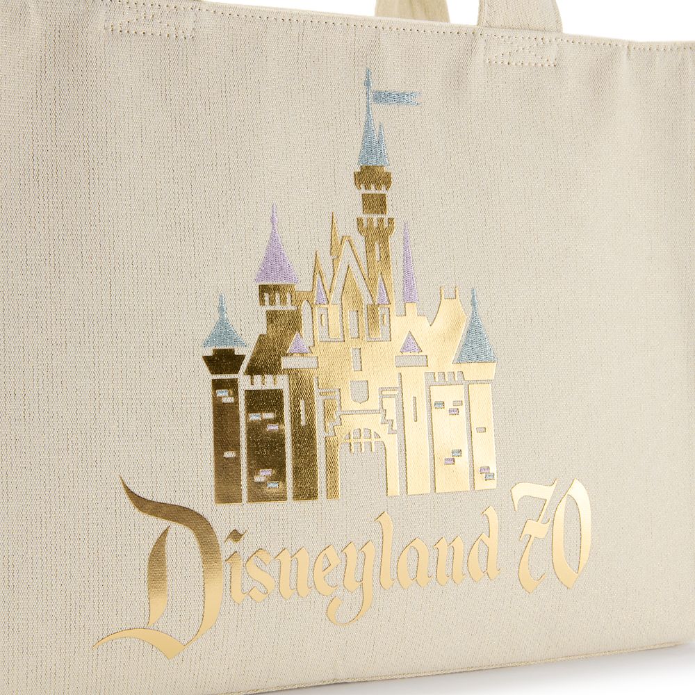 Sleeping Beauty Castle Woven Tote - Disneyland 70th Anniversary