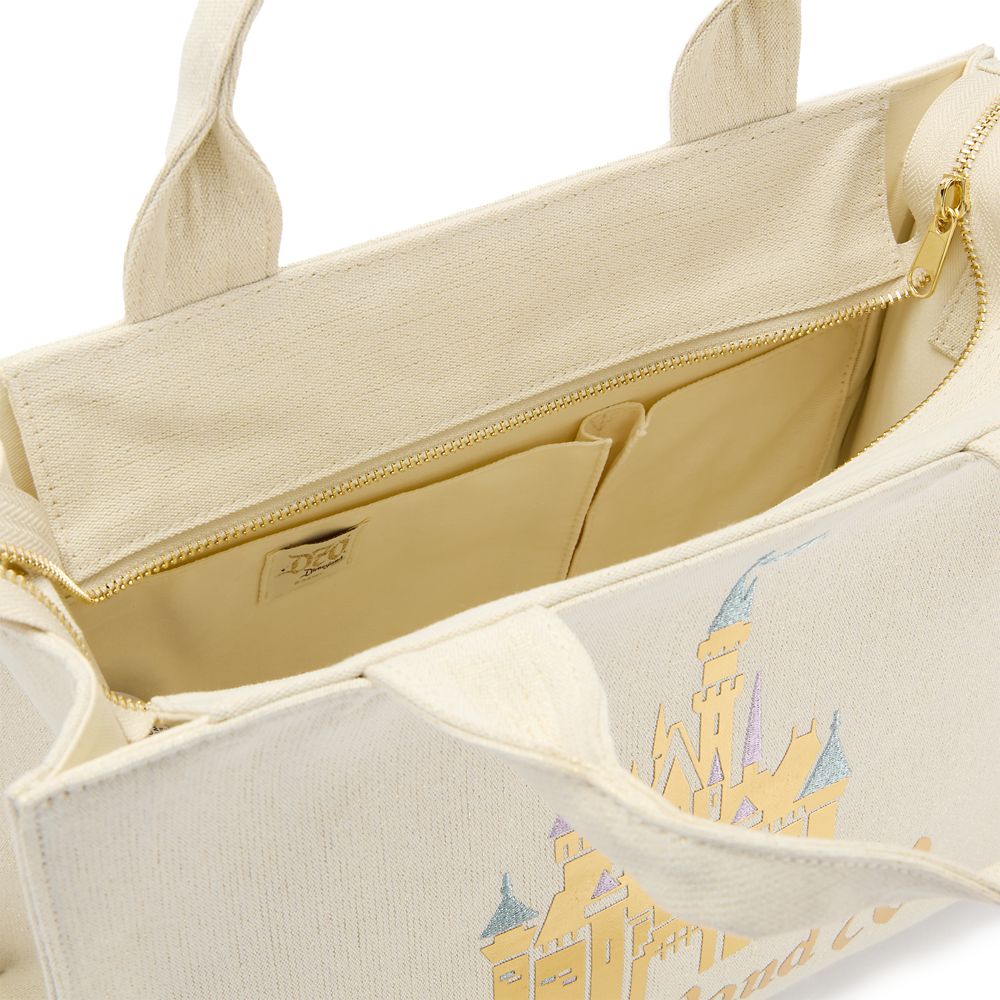 Sleeping Beauty Castle Woven Tote - Disneyland 70th Anniversary