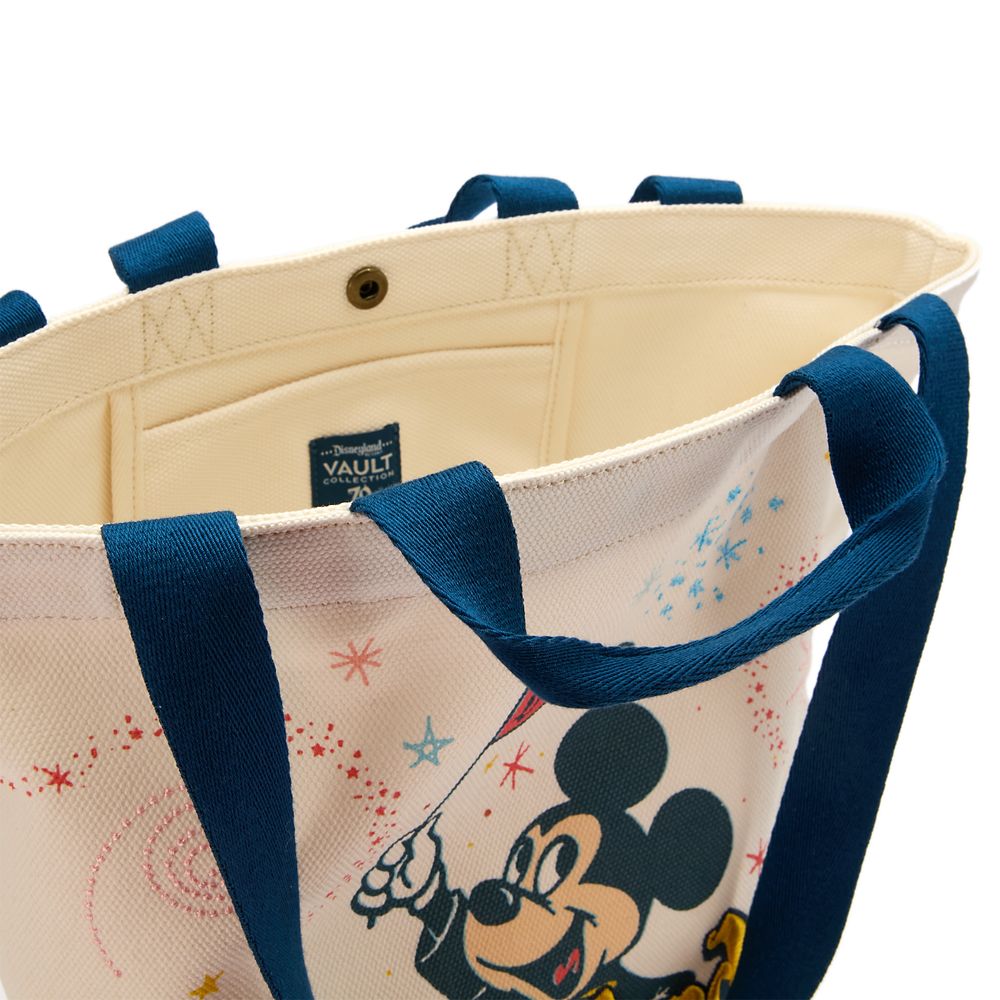 Mickey Mouse Canvas Tote - Disneyland 70th Anniversary