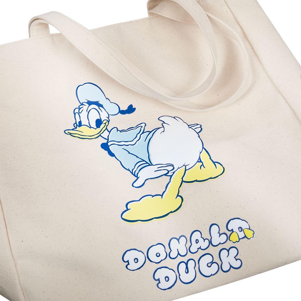 Donald Duck Canvas Tote Bag - Disney Store Japan