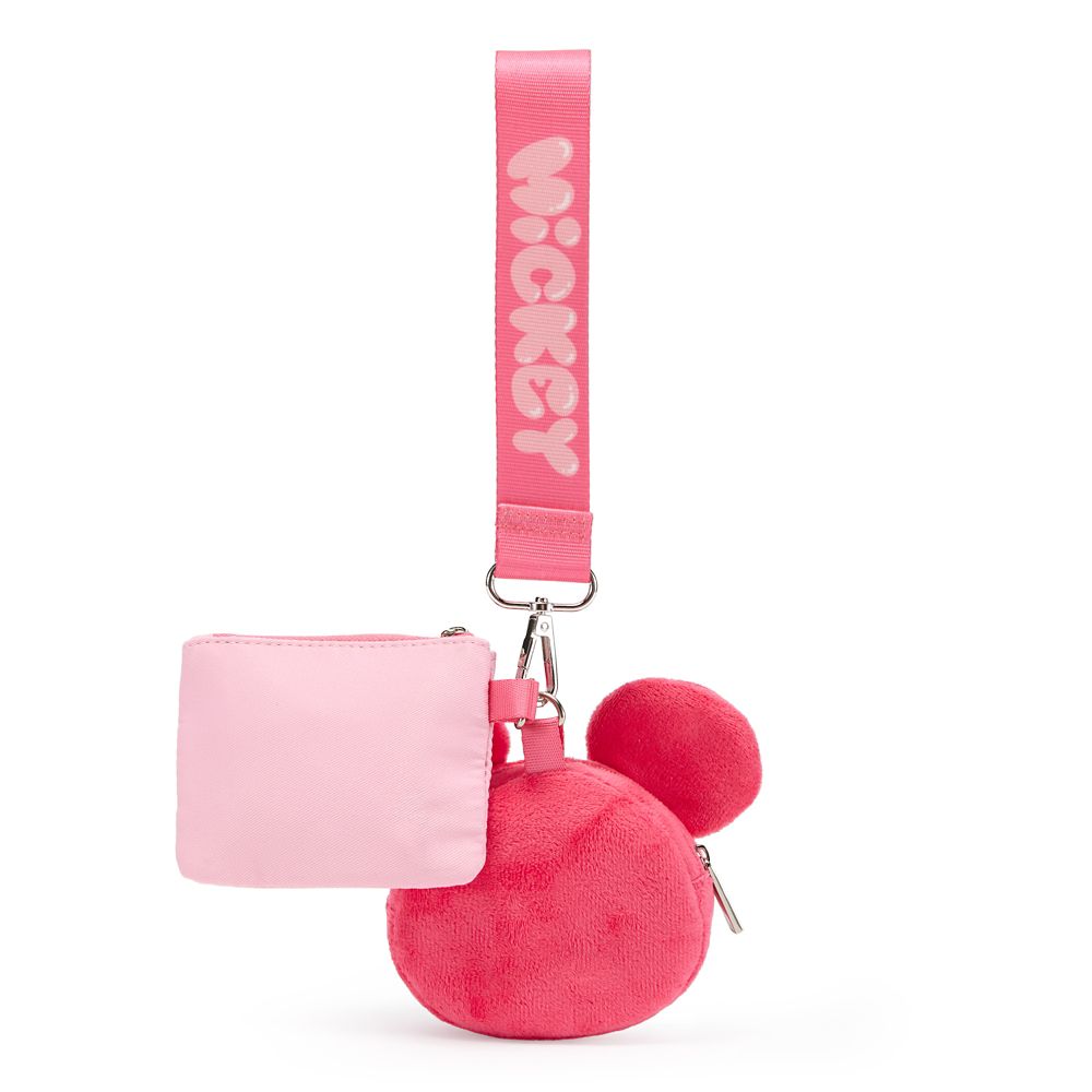 Mickey Mouse Wristlet Pouch and Plush Coin Purse Set