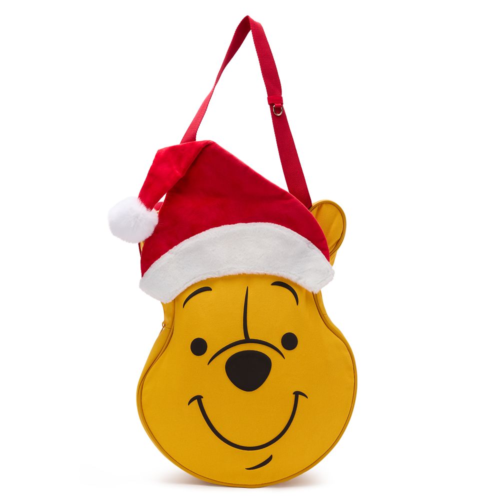 Winnie the Pooh Big Face Holiday Canvas Tote