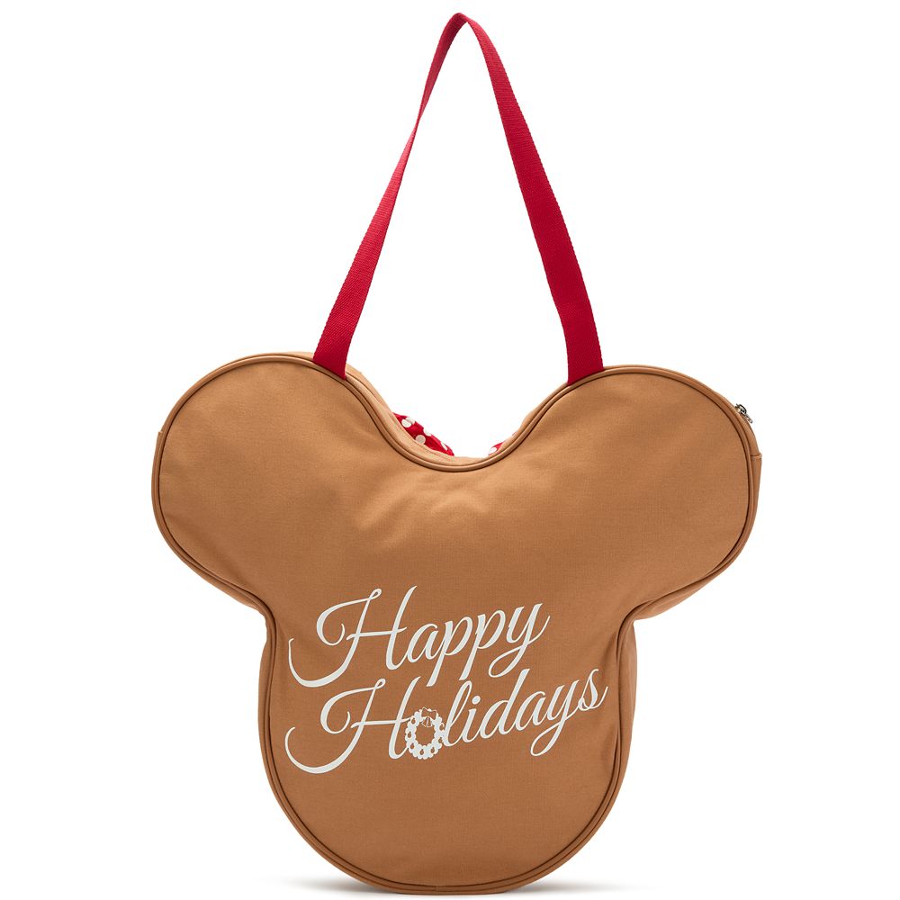 Minnie Mouse Big Face Gingerbread Holiday Tote Bag