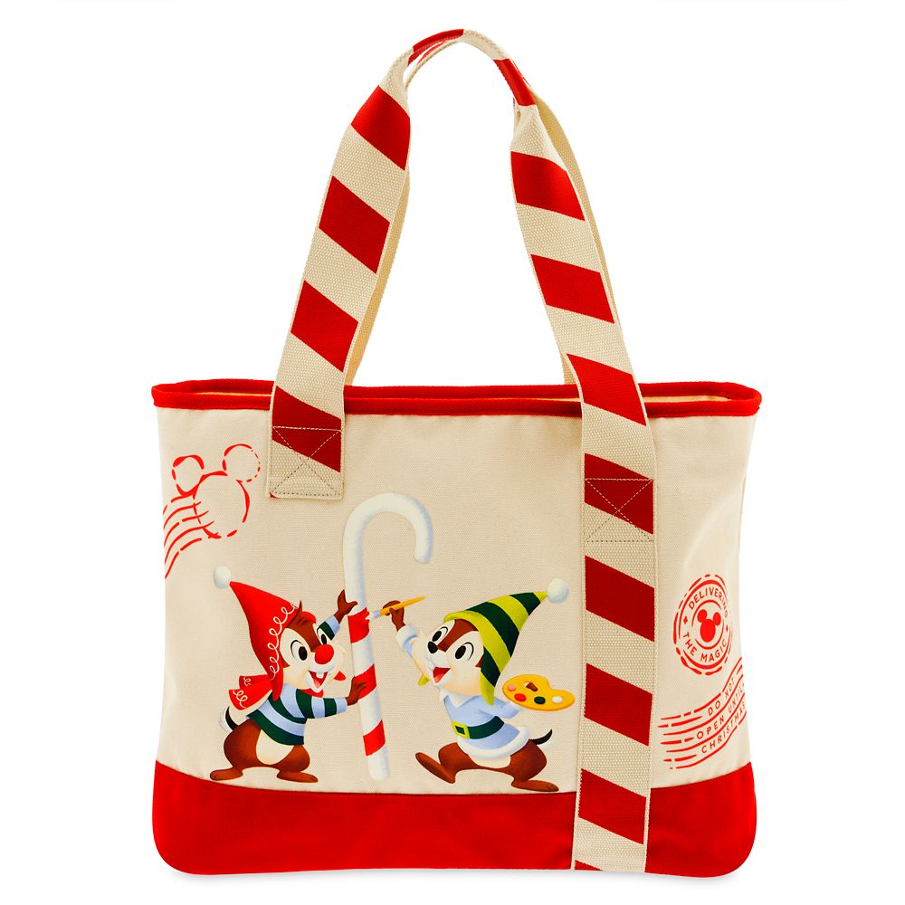 Chip 'n Dale Holiday Tote Bag Disney Store