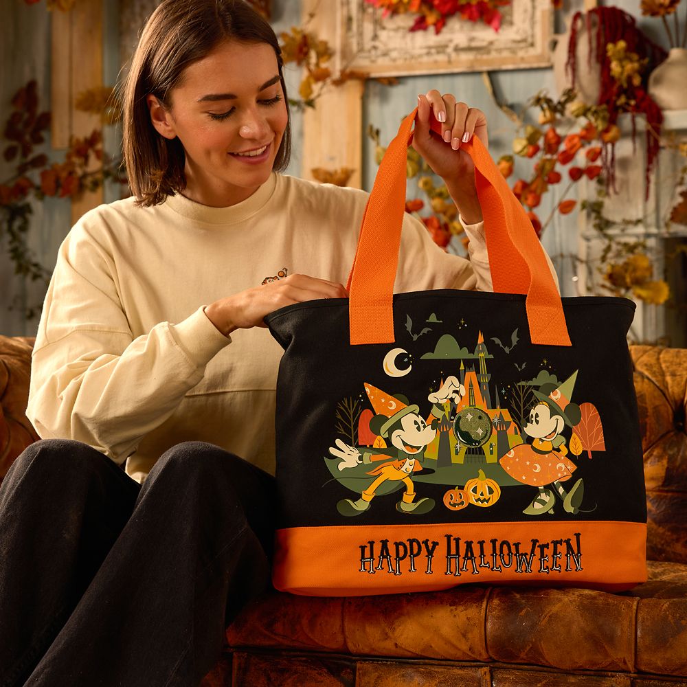 Mickey Mouse and Friends Halloween Canvas Tote Bag