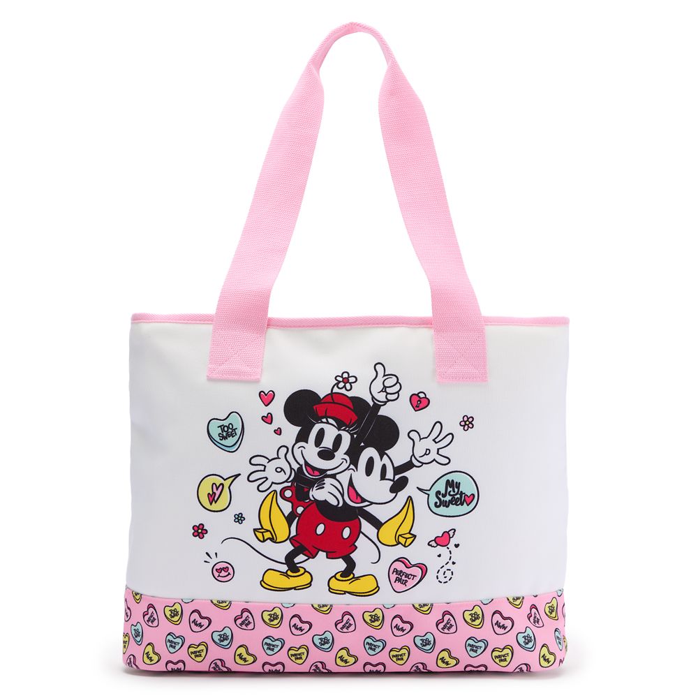 Mickey and Minnie Mouse Canvas Tote Bag