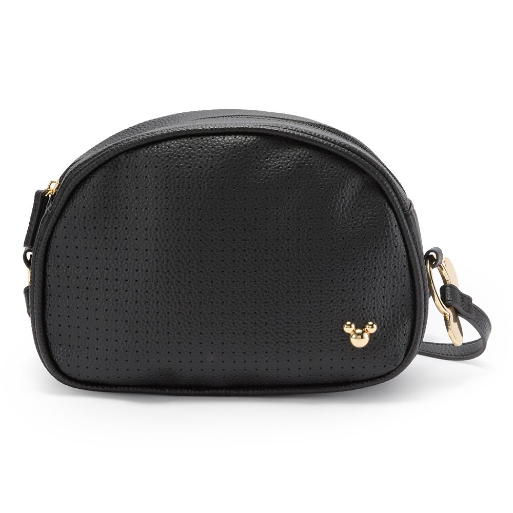 Mickey Mouse Icon Simulated Leather Flair Crossbody Bag