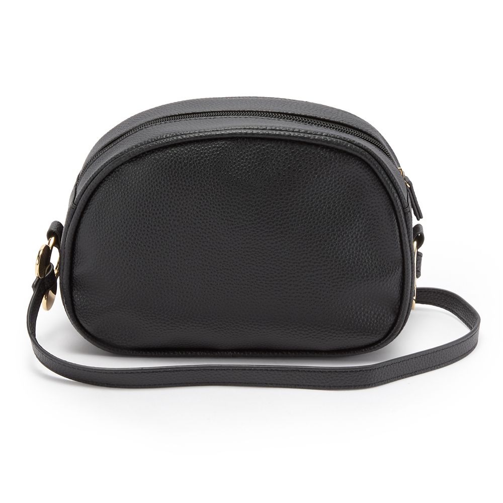 Mickey Mouse Icon Simulated Leather Flair Crossbody Bag