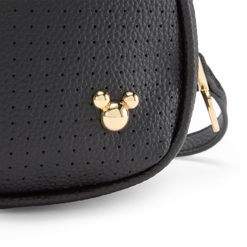 Mickey Mouse Icon Simulated Leather Flair Crossbody Bag