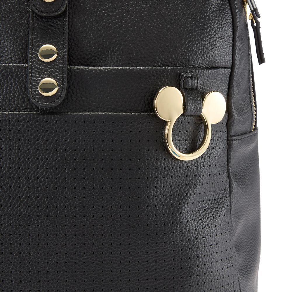 Mickey Mouse Icon Simulated Leather Flair Backpack