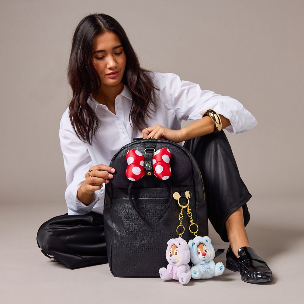 Mickey Mouse Icon Simulated Leather Flair Backpack