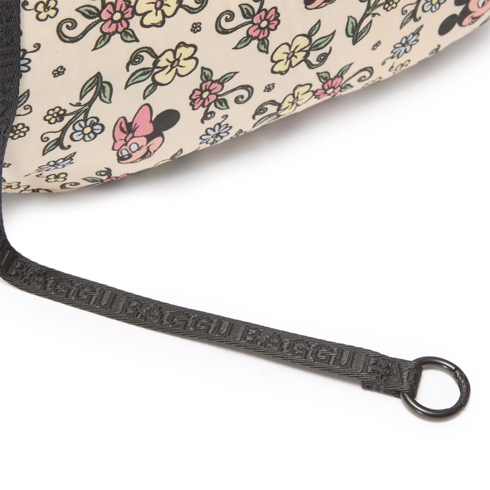 Mickey and Minnie Mouse Floral Crescent Bag by Baggu