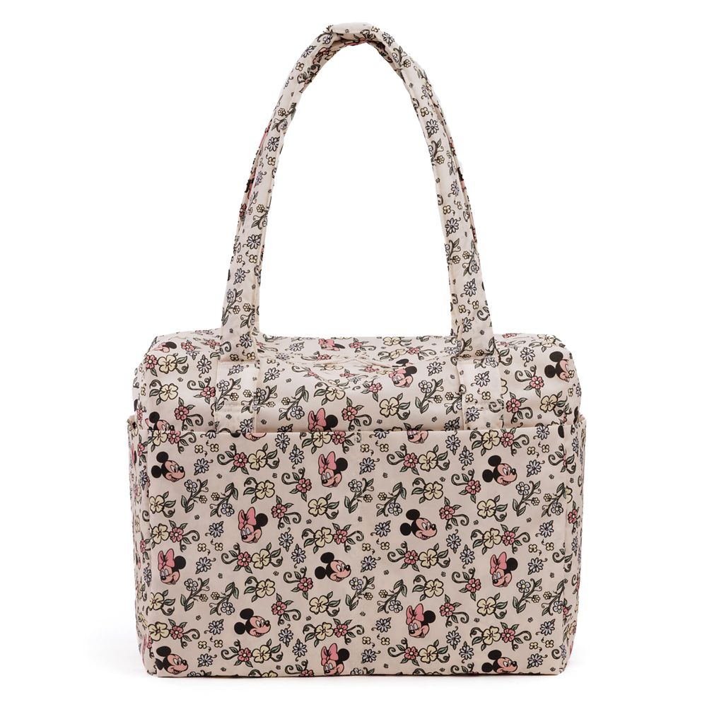 Mickey and Minnie Mouse Floral Carry-On Bag by Baggu &ndash; Exclusive