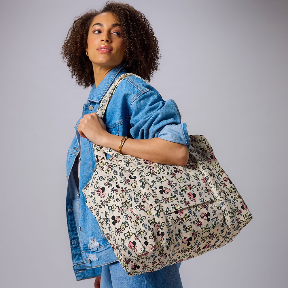 Mickey and Minnie Mouse Floral Carry-On Bag by Baggu – Exclusive