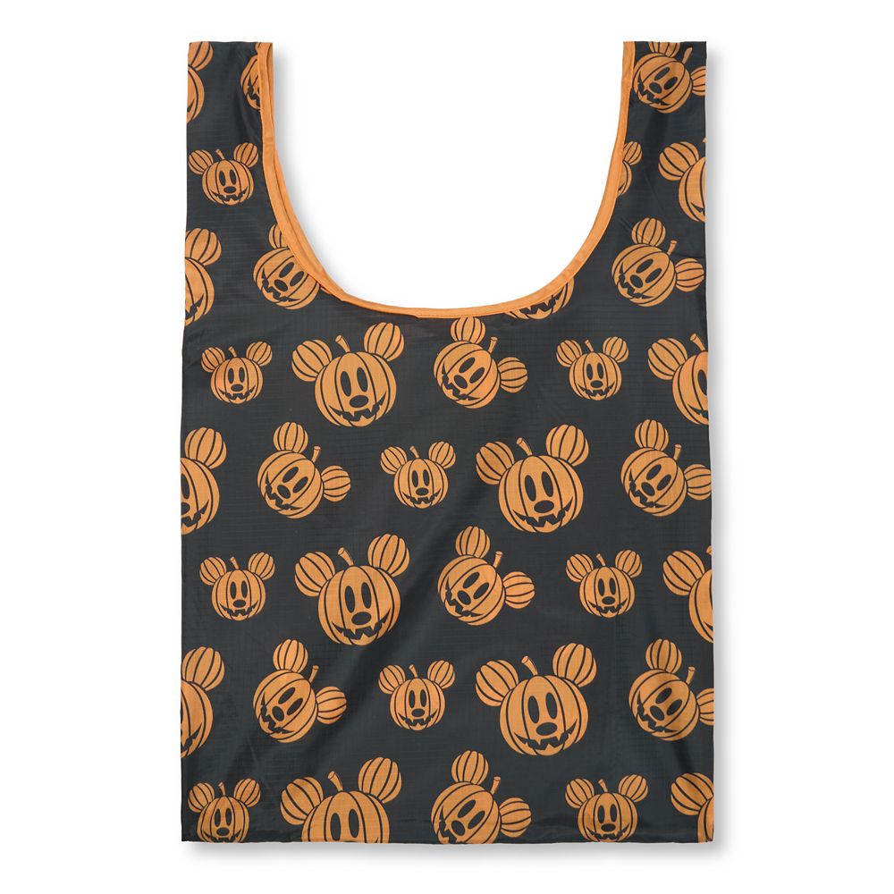 Mickey Mouse Jack-o'-Lantern Halloween Packable Tote Bag