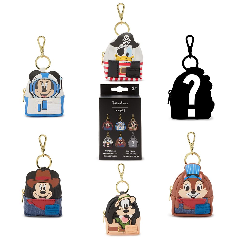 Mickey Mouse and Friends Attraction Costume Loungefly Mini Backpack Mystery Bag Charms &ndash; 1-Pc.