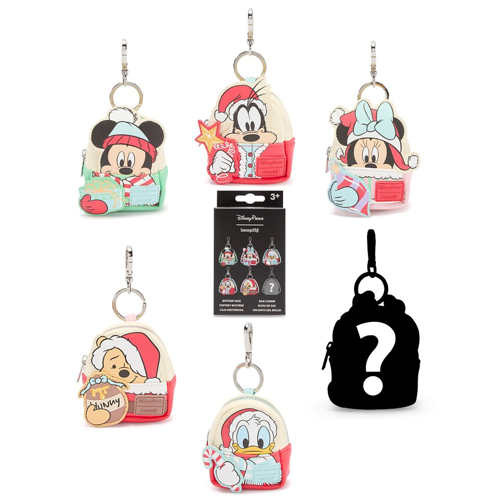 Mickey Mouse and Friends Holiday Loungefly Mini Backpack Mystery Bag Charms &ndash; 1-Pc.