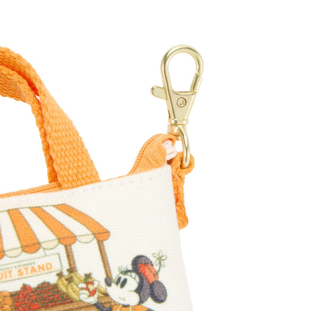 Mickey and Minnie's Fruit Stand Micro Canvas Tote Charm &ndash; Walt Disney World