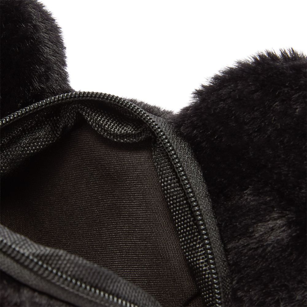 Mickey Mouse Icon Plush Coin Purse Bag Charm &ndash; Black