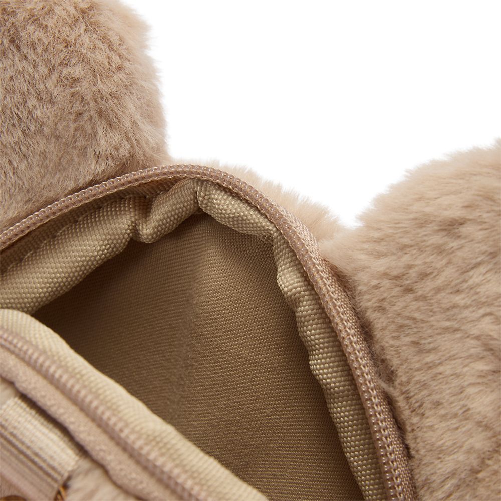 Mickey Mouse Icon Plush Coin Purse Bag Charm &ndash; Mocha