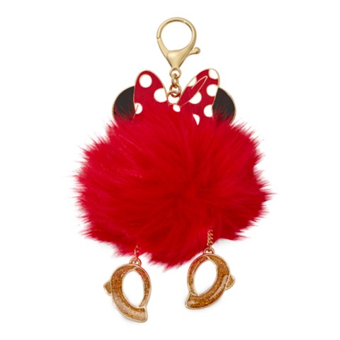 Брелоки Disney Minnie Mouse Pom Pom Flair Bag Charm