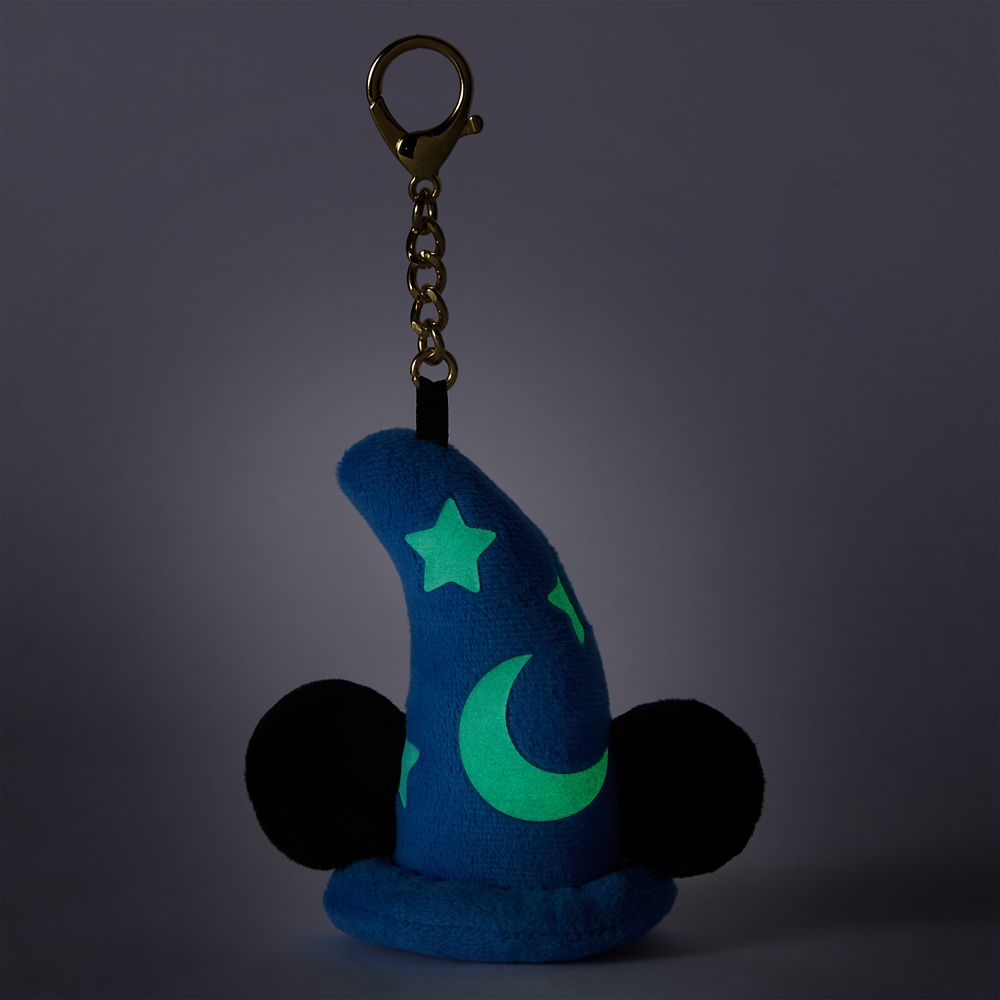 Sorcerer Mickey Mouse Hat Glow-in-the-Dark Plush Bag Charm &ndash; Fantasia