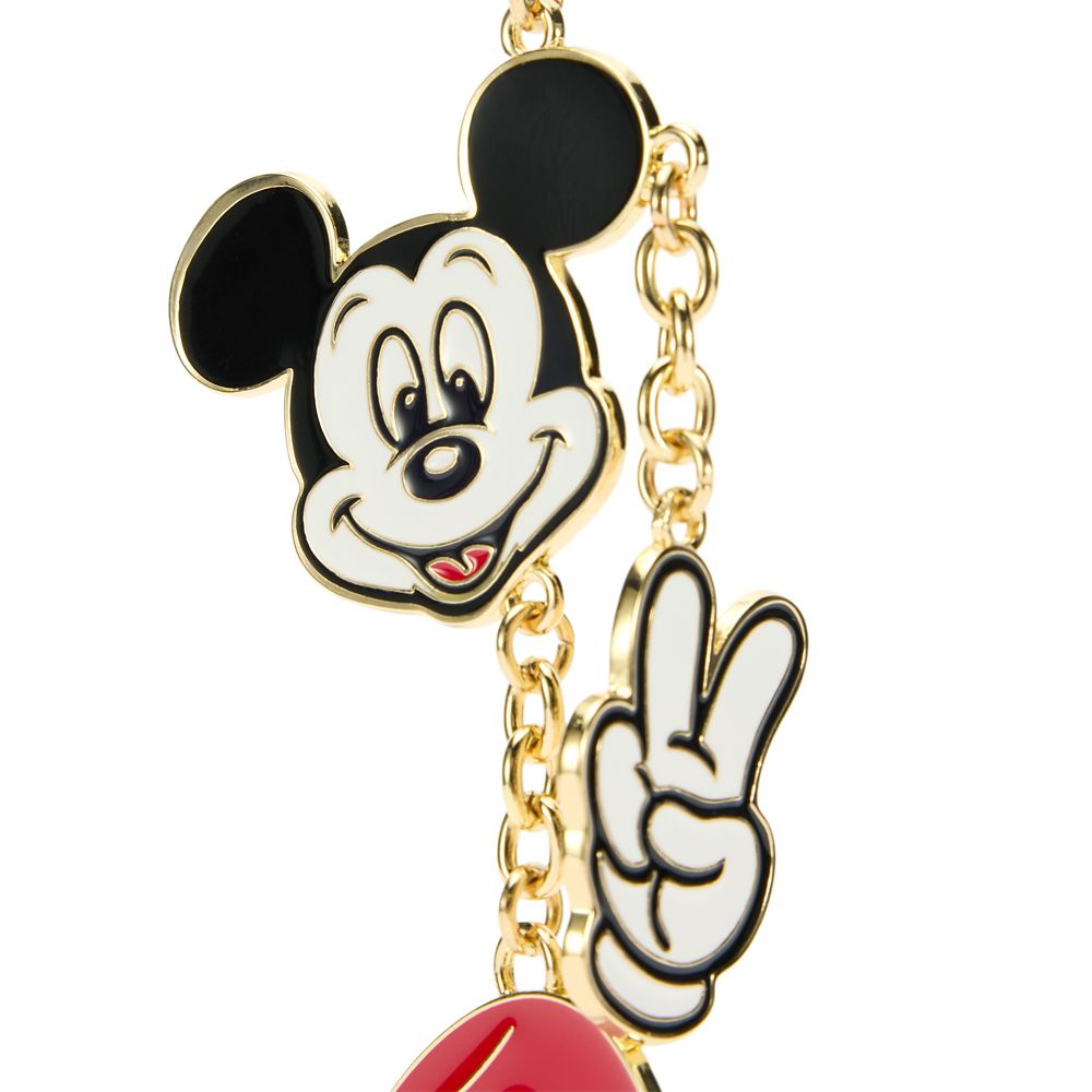 Mickey Mouse Peace Sign Bag Charm