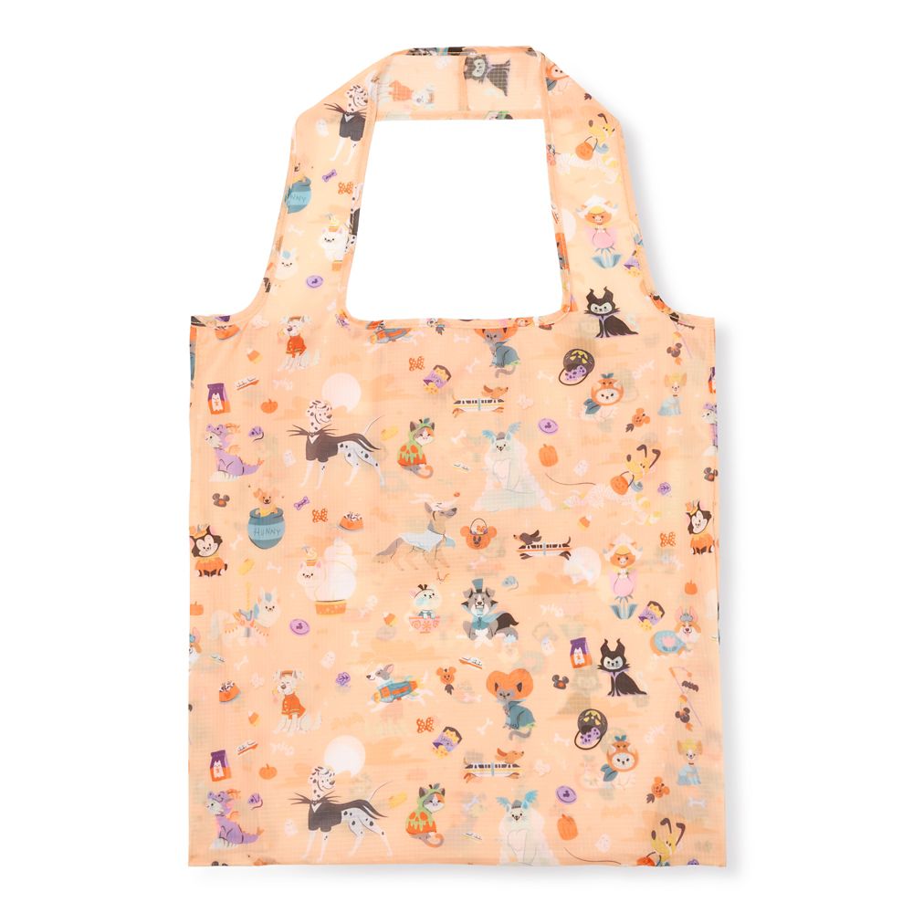 Disney Cats and Dogs Halloween Packable Tote Bag