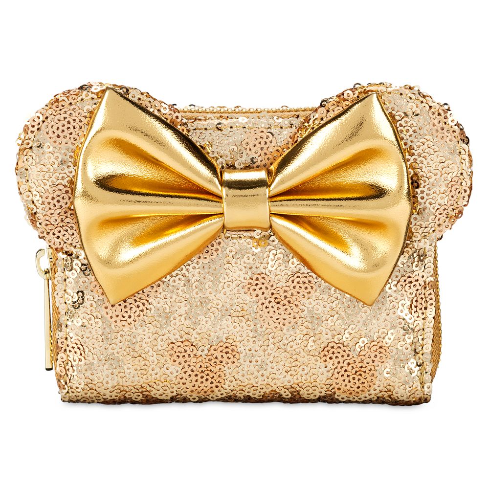 Minnie Mouse Gold Sequin Loungefly Wallet | Disney Store