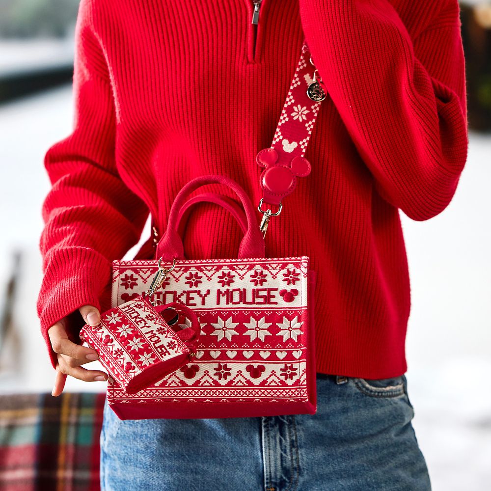 Mickey Mouse Icon Fair Isle Micro Tote Bag Charm &ndash; Once Upon a Bag