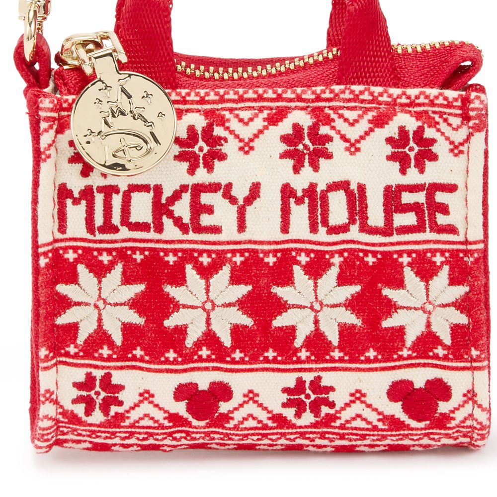 Mickey Mouse Icon Fair Isle Micro Tote Bag Charm &ndash; Once Upon a Bag