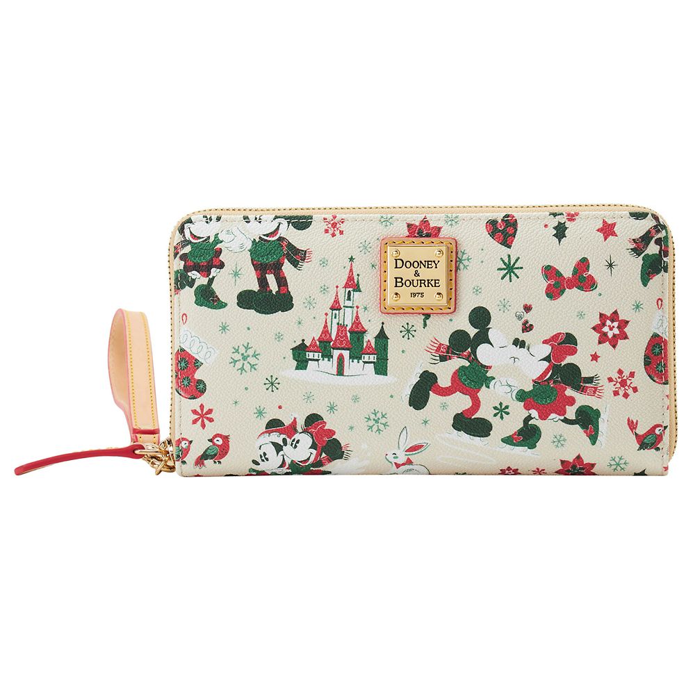 Mickey and Minnie Mouse Holiday Dooney & Bourke Wristlet Wallet &ndash; Exclusive